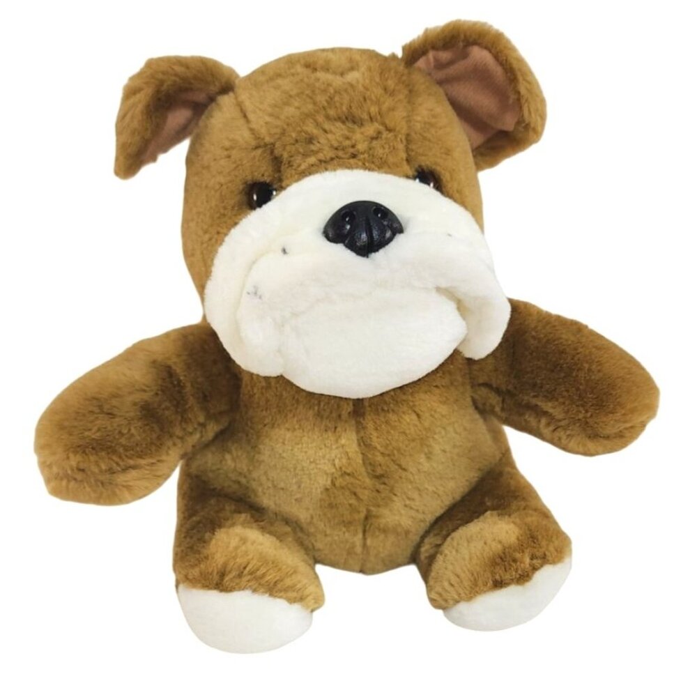 Vintage ASI 62960 Bulldog Puppy Dog Pup Plush Stuffed Animal 9 Inches Soft Toy